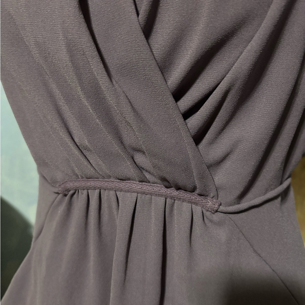 Wilfred purple faux wrap Mini Dress pockets xxs - Picture 8 of 15